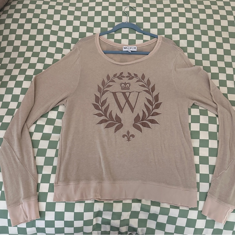 Wildfox Pullover Beige Gold W Size M